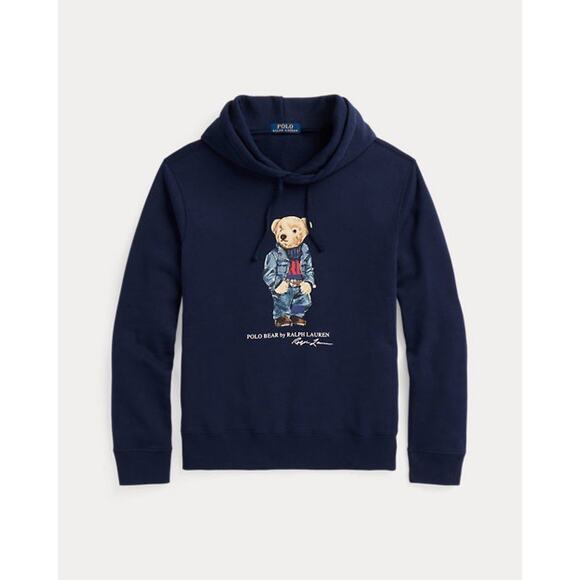 Polo Ralph Lauren Polo Bear Hoodie Men’s XL Pullover Sweatshirt Blue - Picture 1 of 11